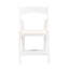 Chaises pliantes de 4 - Coussin beige en bois massif et tablette blanche pour partout 4 pièces en bois massif, rembourrage confortable, beige / blanc-1787142244-1787142245
