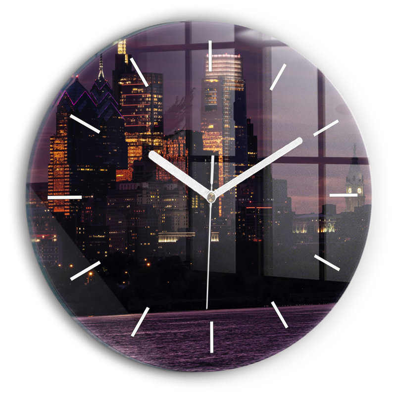 Glass Wall Clock