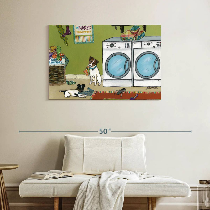 Brampt Jack Russell Trouble, 26" H x 39" W