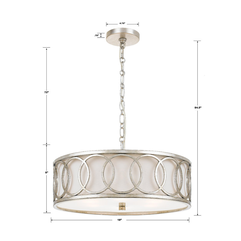 Savino 6 - Light Nickel Pendant