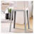 Dantoni Modern Square Stackable Plastic Stool – Indoor & Outdoor Seating, Portable Backless Chair, Patio, Kitchen, Garden, or Event Dining Stool-863585162