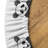 Union Rustic Tattoo Fitted Round Tablecloth Diameter Black White-776738220