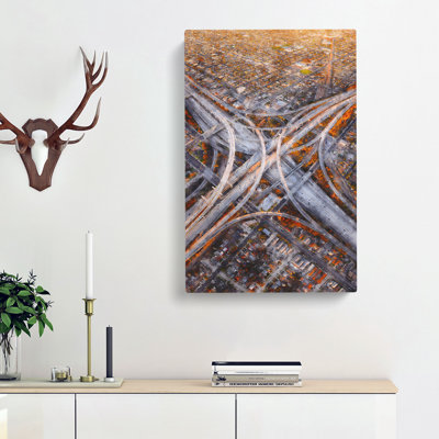 Highways Of Los Angeles - Wrapped Canvas