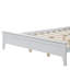 Lit plateforme moderne en bois massif blanc-1984258617
