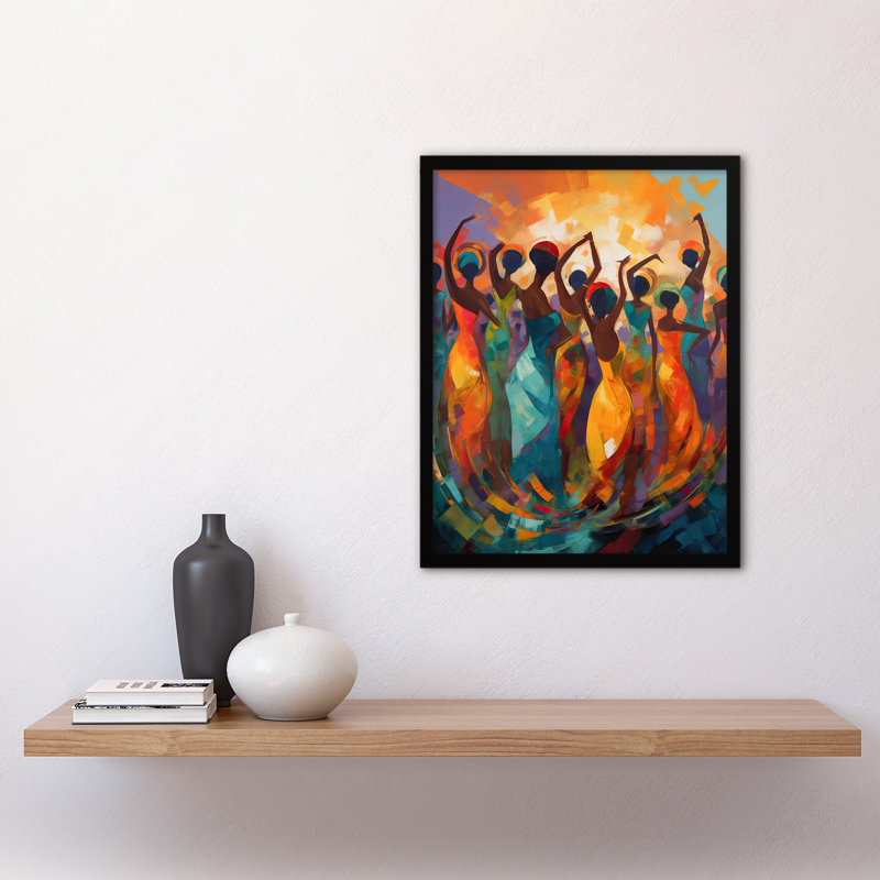 Alazae Abstract Africa Dance African Dancing Rhythm Body - Single Picture Frame Print