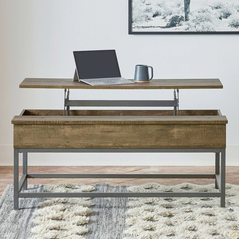 Table basse à plateau relevable