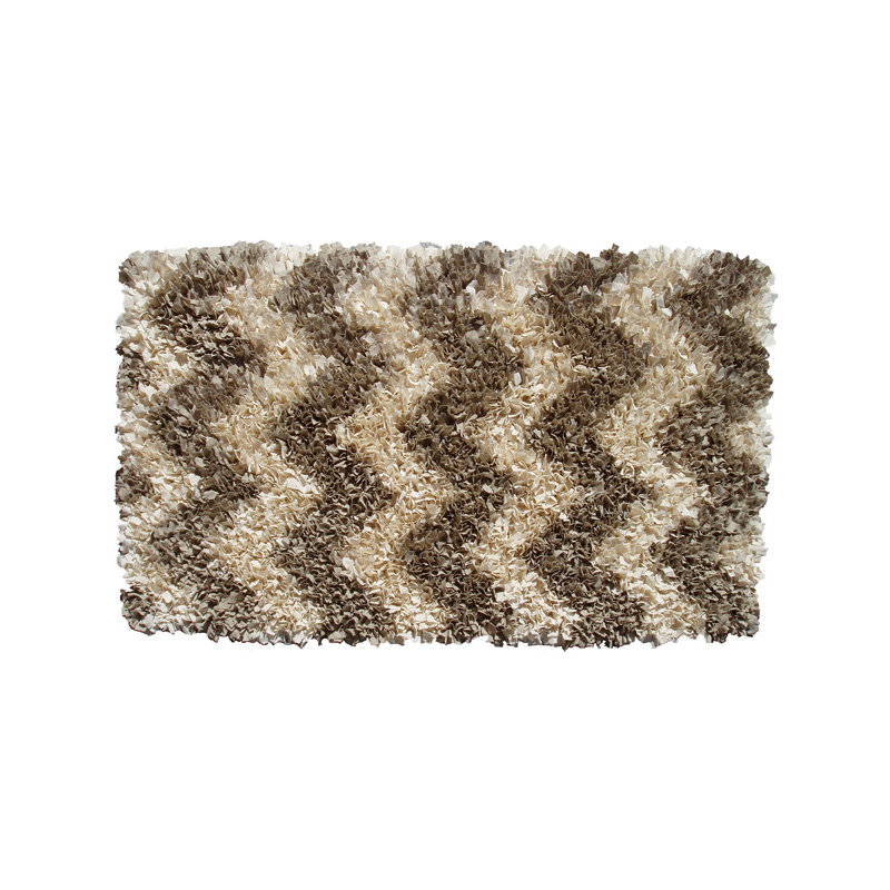 Cotton Chevron Indoor Rug, Rectangle 2'7" x 4'7"