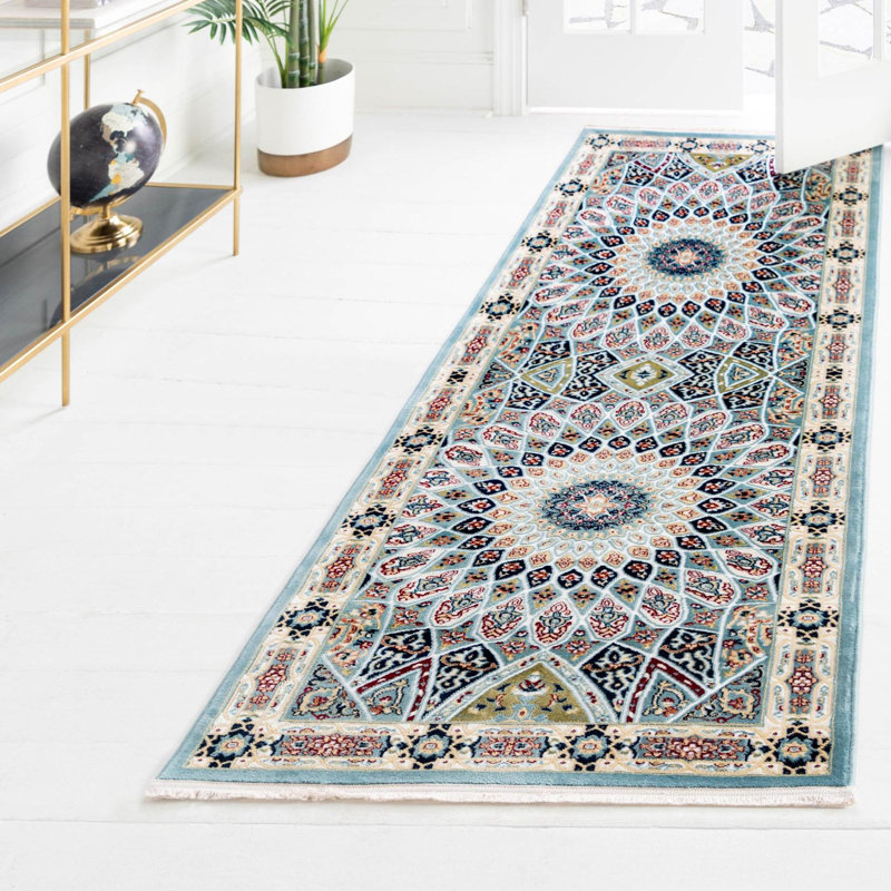 Jackson Oriental Indoor Rug, Runner 2'7" x 7'1", Blue