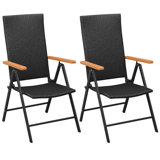 Luisella Stacking Patio Dining Armchair