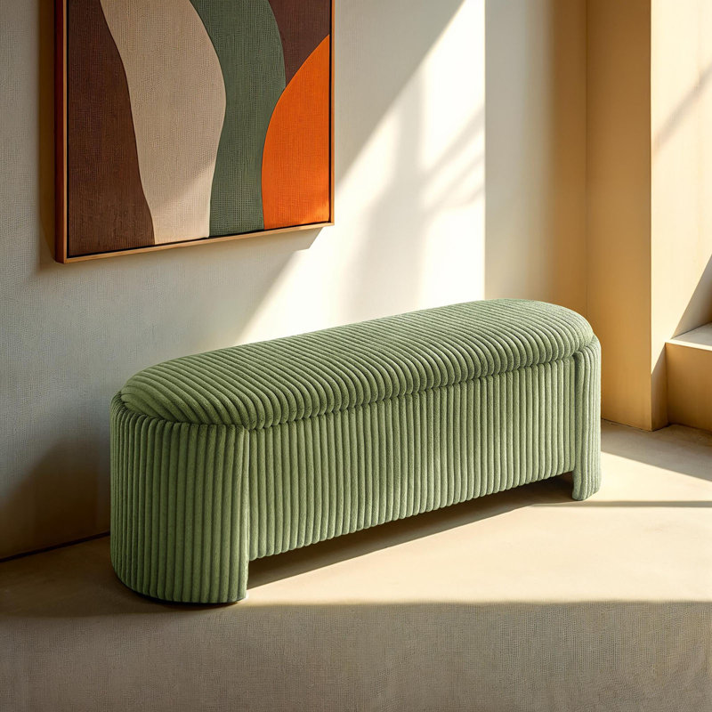 Poole Storage Bench, Green