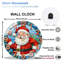 Horloge murale décorative de Noël père Noël