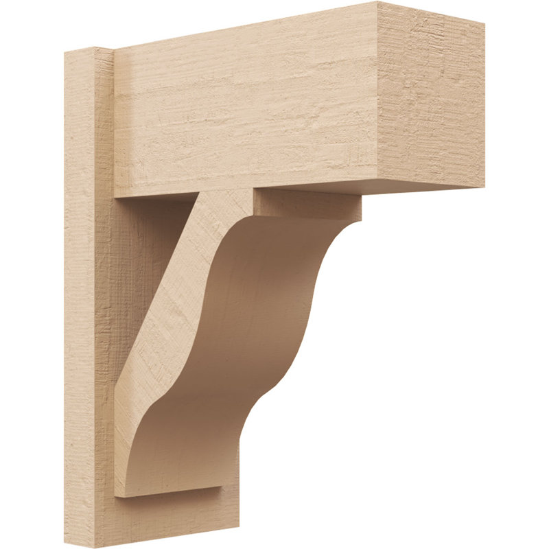 Bois de cèdre brut Funston Block TimberThane Perspector, brun clair apprêté, H 20 po x l 8 po x P 16 po