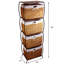 Classeur vertical 4 tiroirs Seagrass