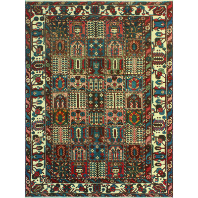 Carmell One-of-a-Kind 6'8" X 9'1" 1980s Wool Area Rug