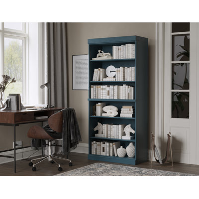 Palace Imports 100% Solid Wood 6-Shelf Bookcase, Adjustable Shelves, 32" Wide, 71.5" Tall