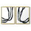 Onyx Ribbon I-Premium, impression encadrée - prête à être accrochée - aucun clou requis - aucun clou requis-1699226563-1699226561
