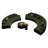 Semi-circular curved light luxury negotiation sofa