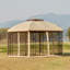 Pavillon de jardin en métal 10 pi x 10 pi-56460226