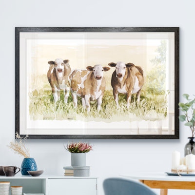 «Golden Graze I» par Paul Cezanne - reproduction d'art encadrée