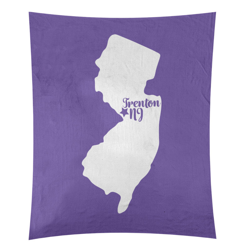 Tapisserie murale Trenton New Jersey, H 60 po x l 51 po, Mauve