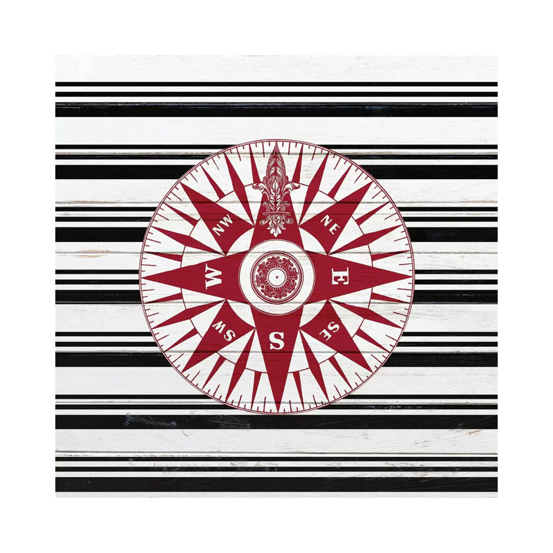 Anchor Compass II by Kimberly Allen - Wrapped Canvas Gallery-Wrapped Canvas Giclée, 66.04 cm H x 66.04 cm W