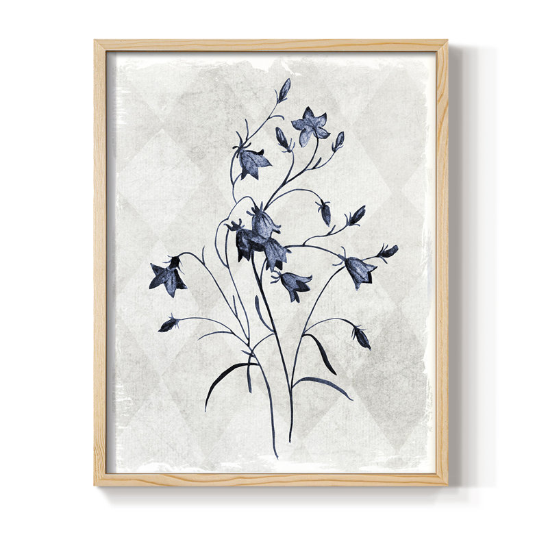 Harlequin Botanical II, reproduction encadrée - bois massif, Naturel, H 11 po x l 9 po