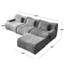 Canapé modulaire rembourré 4 pièces Boneless-674295951
