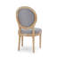 Chaise d'appoint rembourrée à dossier Roi Louis Jair-931525226