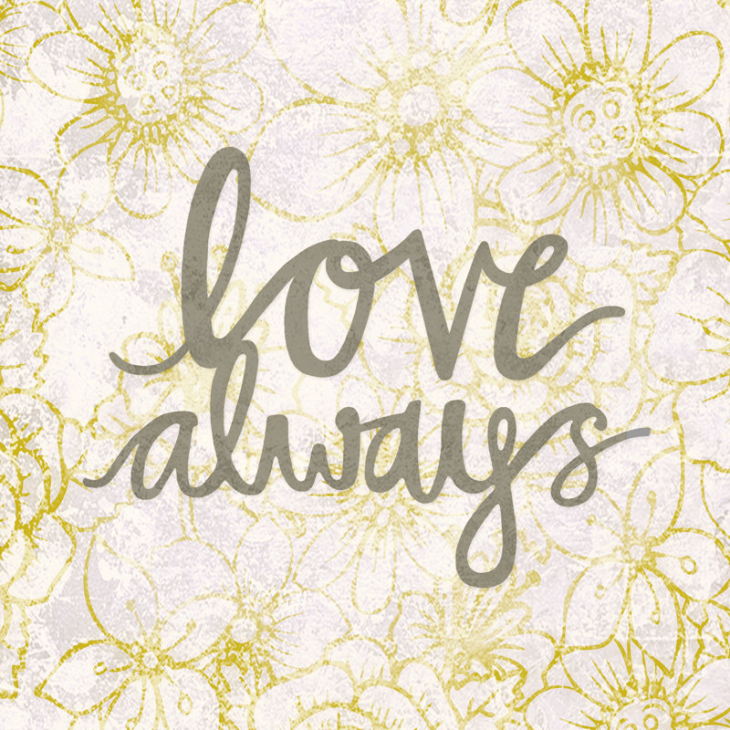 Love Always - Wrapped Canvas Print, 30cm H x 30cm W