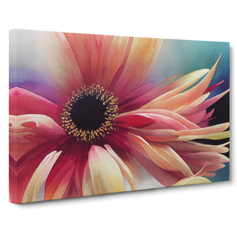 Chrysanthemum Flower Vol.5 - Wrapped Canvas Painting, 35cm H x 50cm W x 3cm D