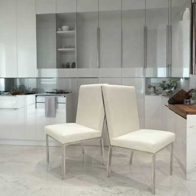 Muaath Pu Leather Upholstered Dining Chair