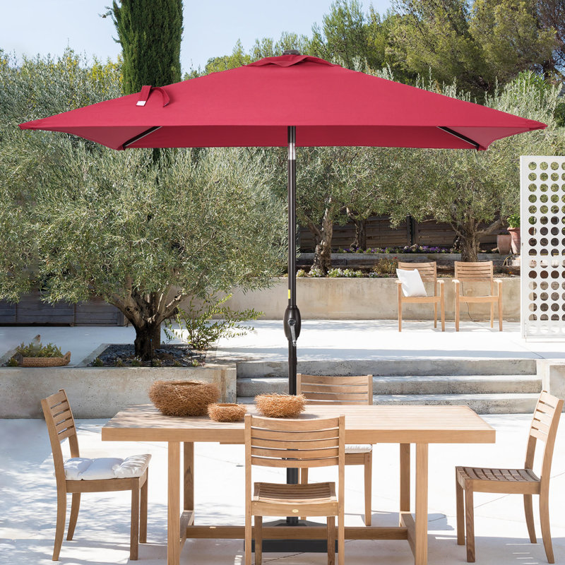 Parasol carré de 78 po Rovner, Vin rouge