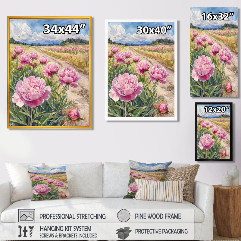 Bryner - impression sur toile florale, Reproduction encadrée d'une seule photo, Argent argent, H 20 po x l 12 po