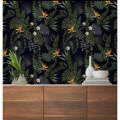 Rouleau de papier peint adhésif Batchelder Palm Mix