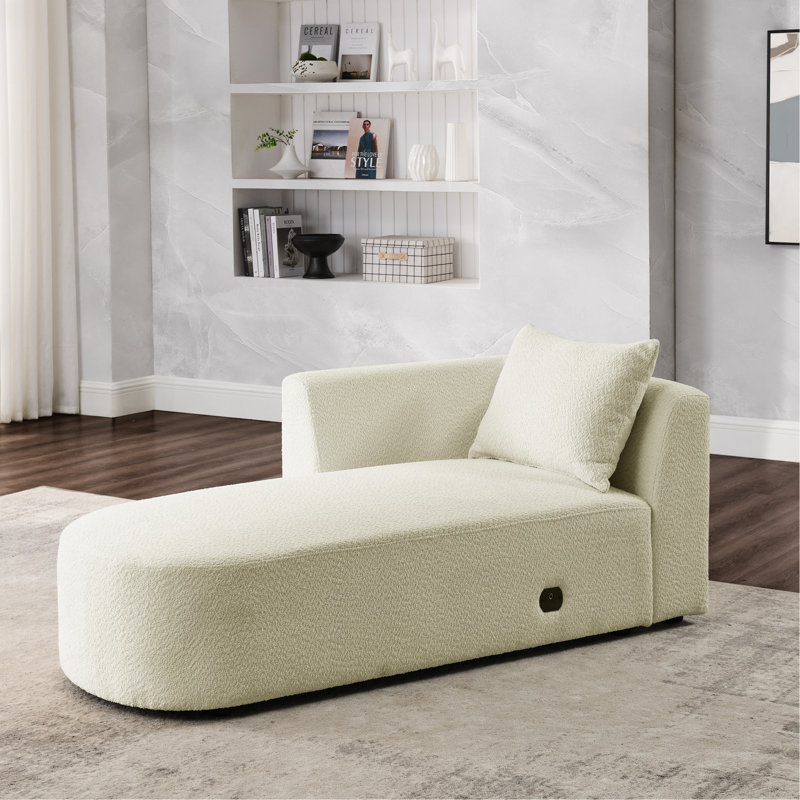 Chaise For Modular Sofa, Beige