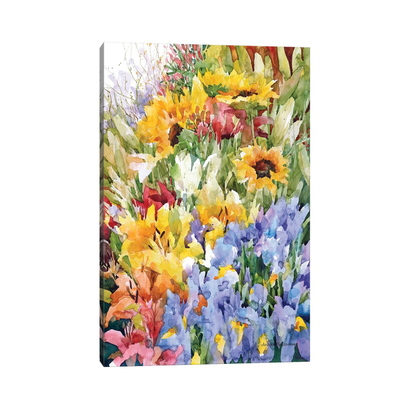 Flower Power 1 Piece Wrapped Canvas Painting, 20.32 cm H x 30.48 cm W