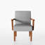 Chaise d'appoint en tissu Minimalist