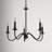 5 - Light Steel Dimmable Chandelier