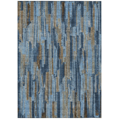 Machine Washable Indoor/Outdoor Jaramillo ACN2255 Stripes Rug