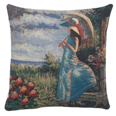 Contemporary Cotton Blend Pillow Cover