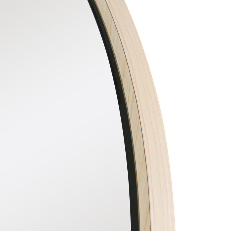 Chernyo Wood Flat Mirror, Burlywood