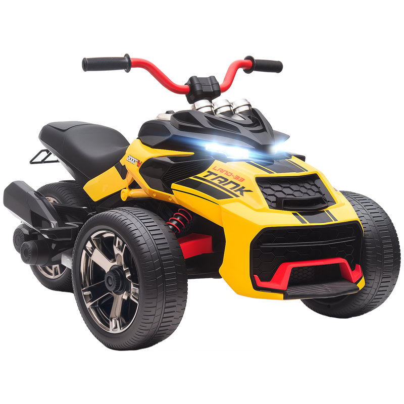 HOMCOM Battery Powered Ride On, Yellow