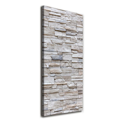 A stone wall 1 Piece Wrapped Canvas Wall Art
