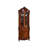 Modern Chestnut Glass Solid Wood Accent Cabinet