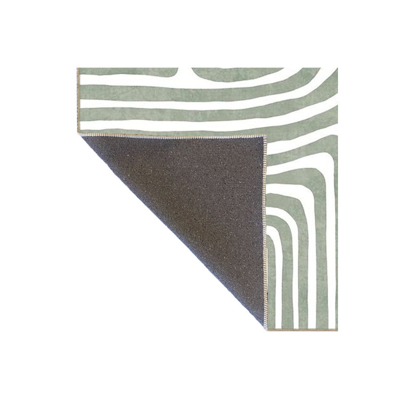 Tapis vert lavable décoratif à thème vert, Tapis de couloir 3 pi 3 po x 6 pi 7 po inclus