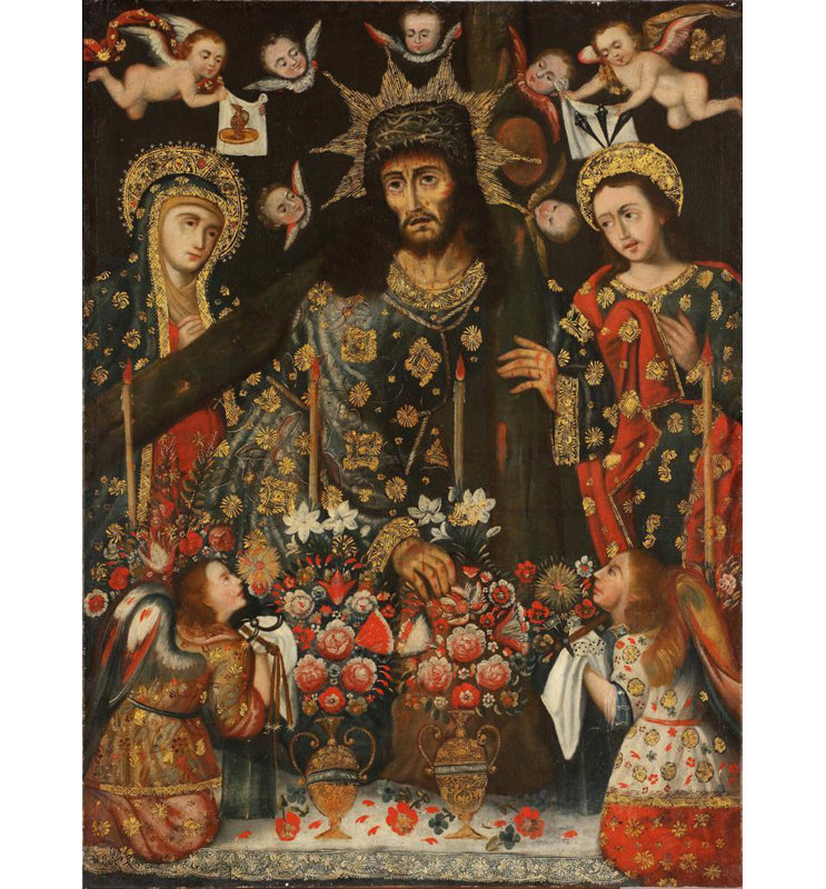 «Lord of the Fall» par Cusco School - Art mural sur toile tendue avec châssis, H 18 po x l 14 po