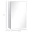 Armoire avec miroir argenté - 15 po x 24 po, pour salle de bain, salon et salle de lavage, porte à charnières 14,98 po 23,11 po, porte, rangement