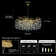 14-Light 39" Dimmable Tree Branches Crystal Linear Chandelier