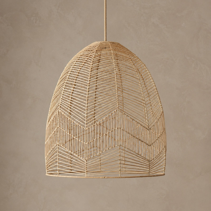 Ellora Handwoven Rattan Dome Pendant Light Shade