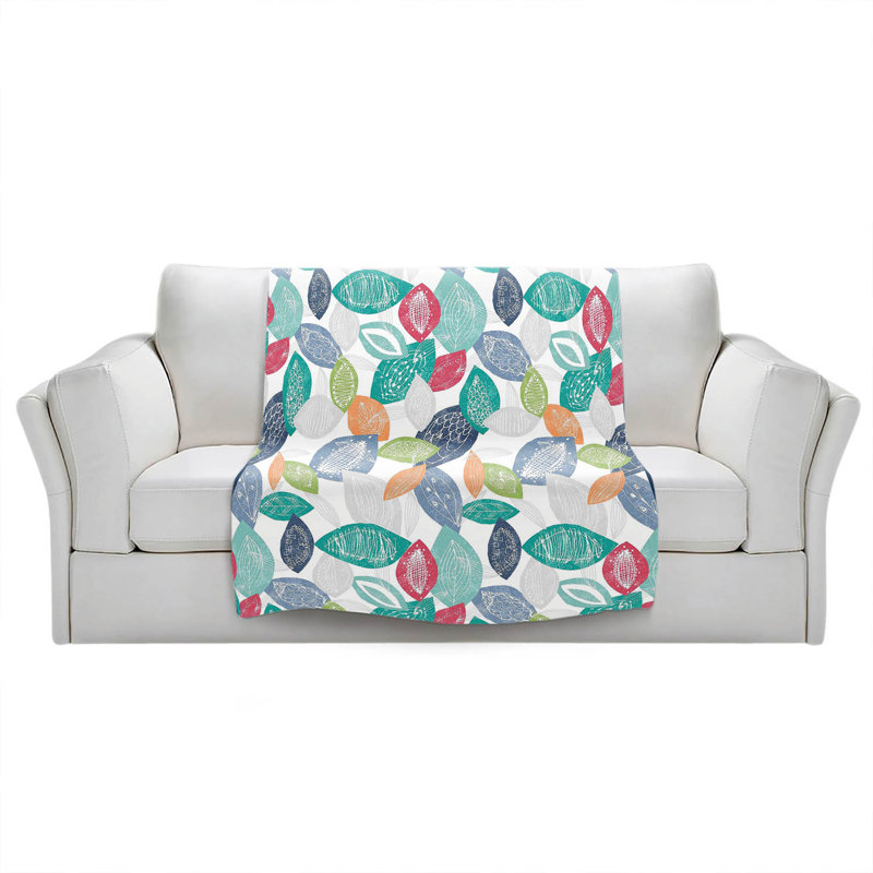 Couverture Spring Happy Leafs, 68 po x 80 po